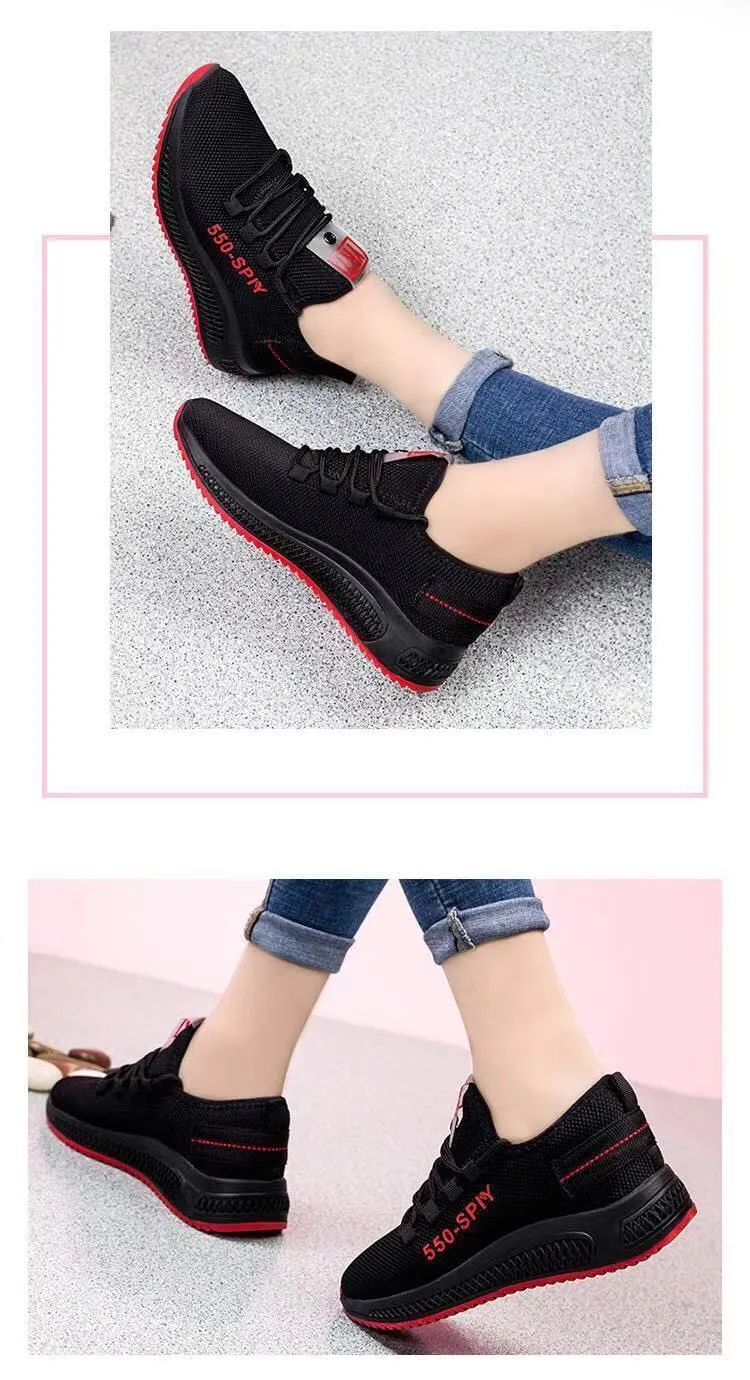 Casual Sneakers Women's Shoes Mesh Breathable Korean Style Trendy