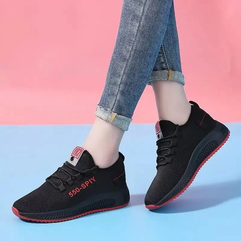 Casual Sneakers Women's Shoes Mesh Breathable Korean Style Trendy