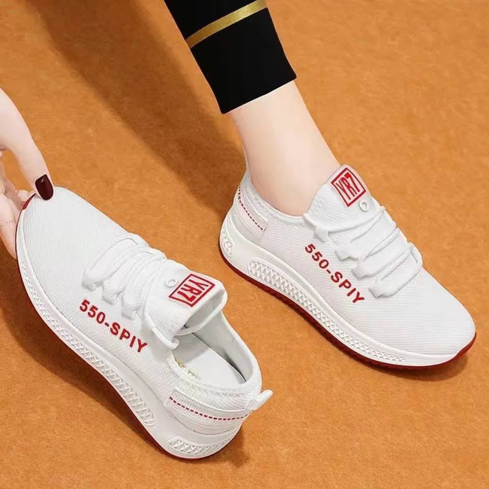 Casual Sneakers Women's Shoes Mesh Breathable Korean Style Trendy