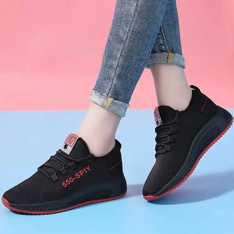 Casual Sneakers Women's Shoes Mesh Breathable Korean Style Trendy