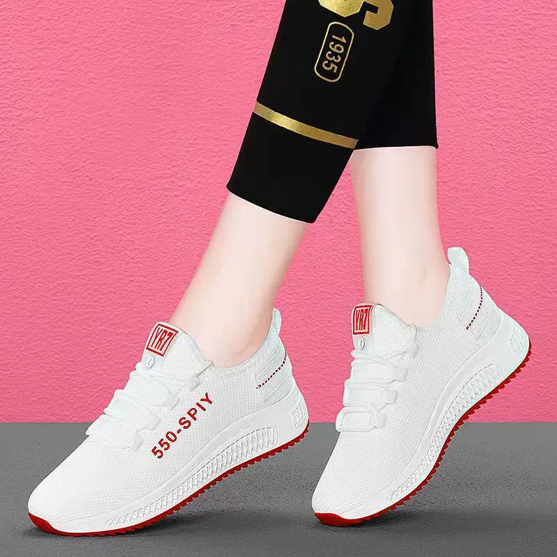 Casual Sneakers Women's Shoes Mesh Breathable Korean Style Trendy