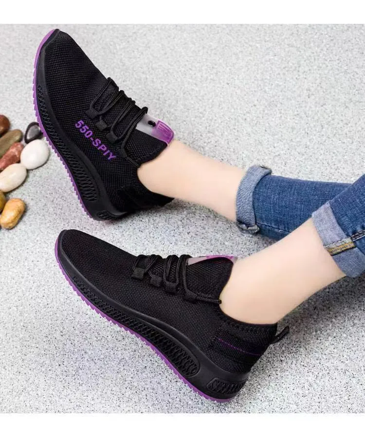 Casual Sneakers Women's Shoes Mesh Breathable Korean Style Trendy