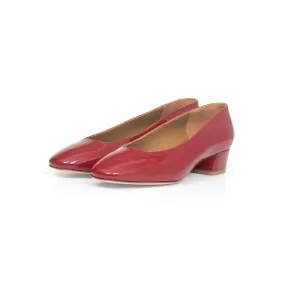 Cate 35 Pump in Rouge Patent Leather Cate 35 Pump in Rouge Patent Leather