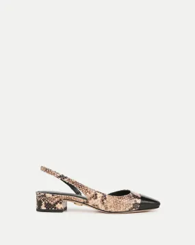 Cecile Snakeskin-Embossed Slingback Cecile Snakeskin-Embossed Slingback