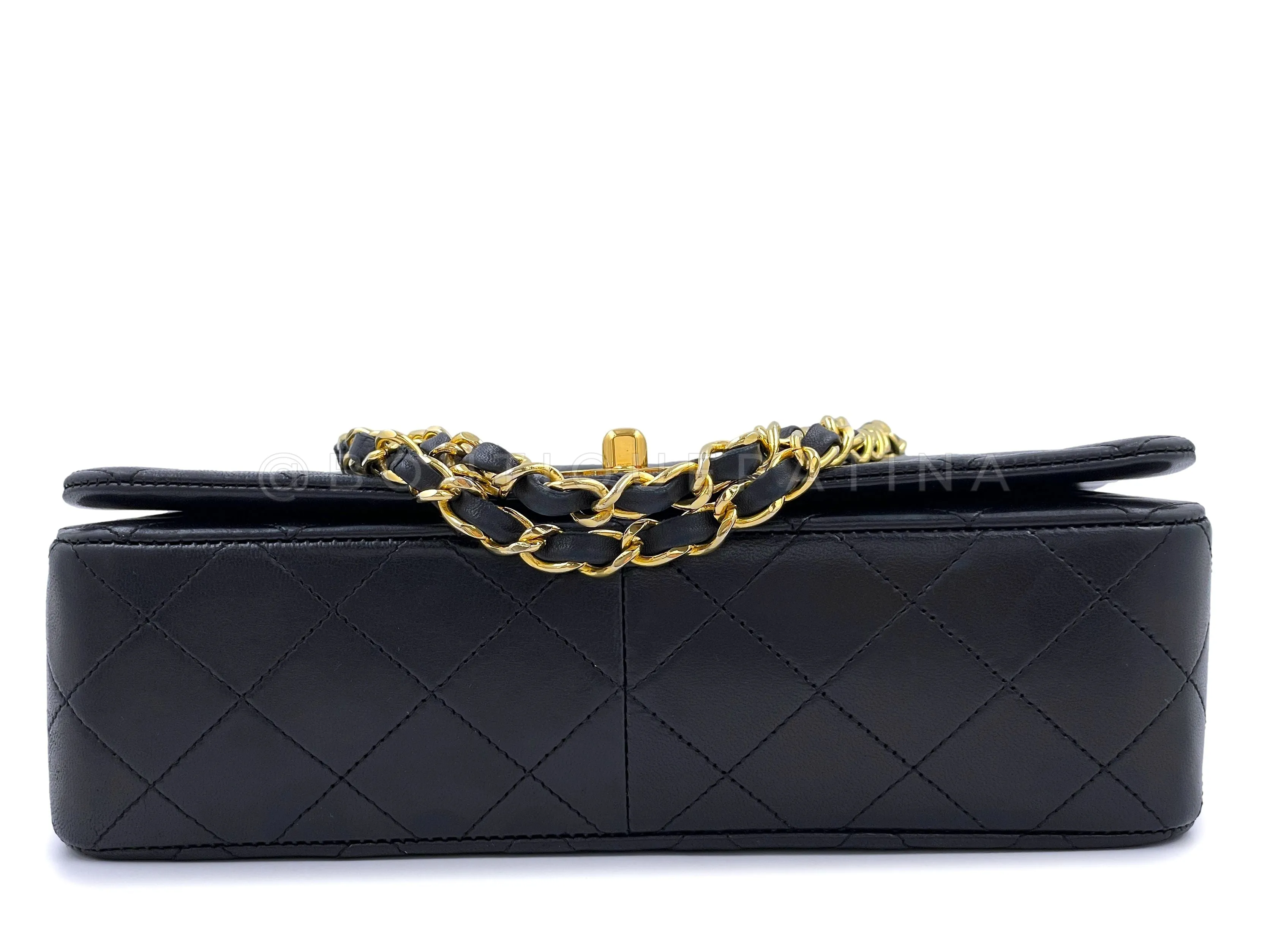 Chanel 1989 Vintage Black Full Flap Bag 24k GHW