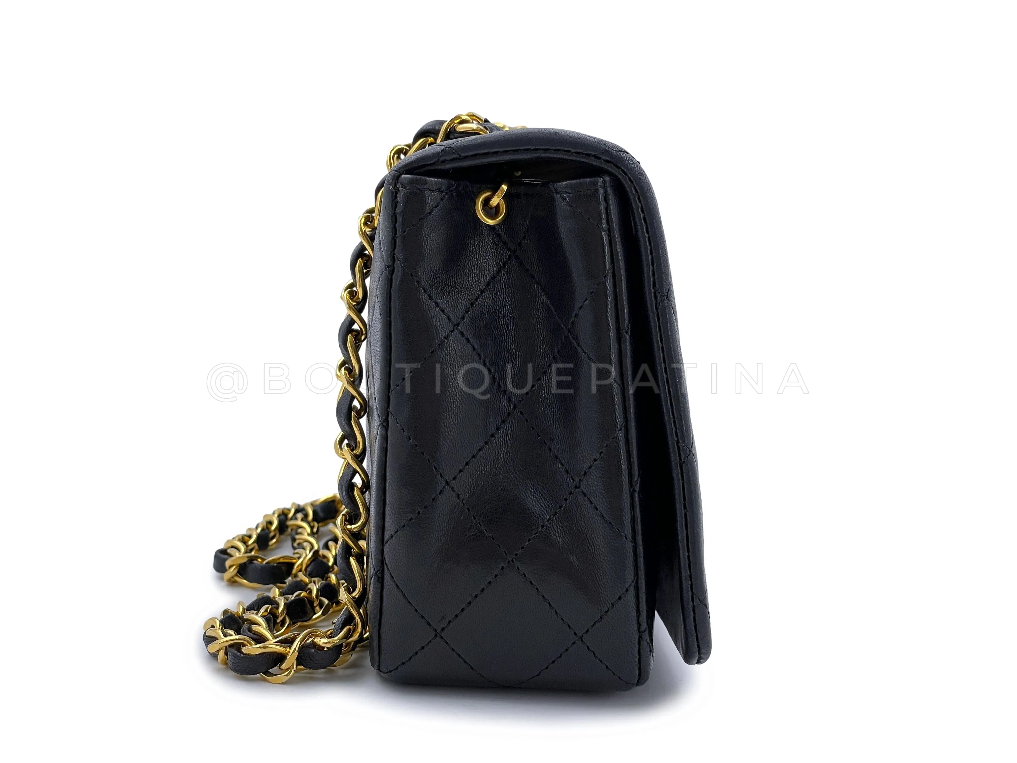 Chanel 1989 Vintage Black Timeless Quilted Full Flap Bag 24k GHW