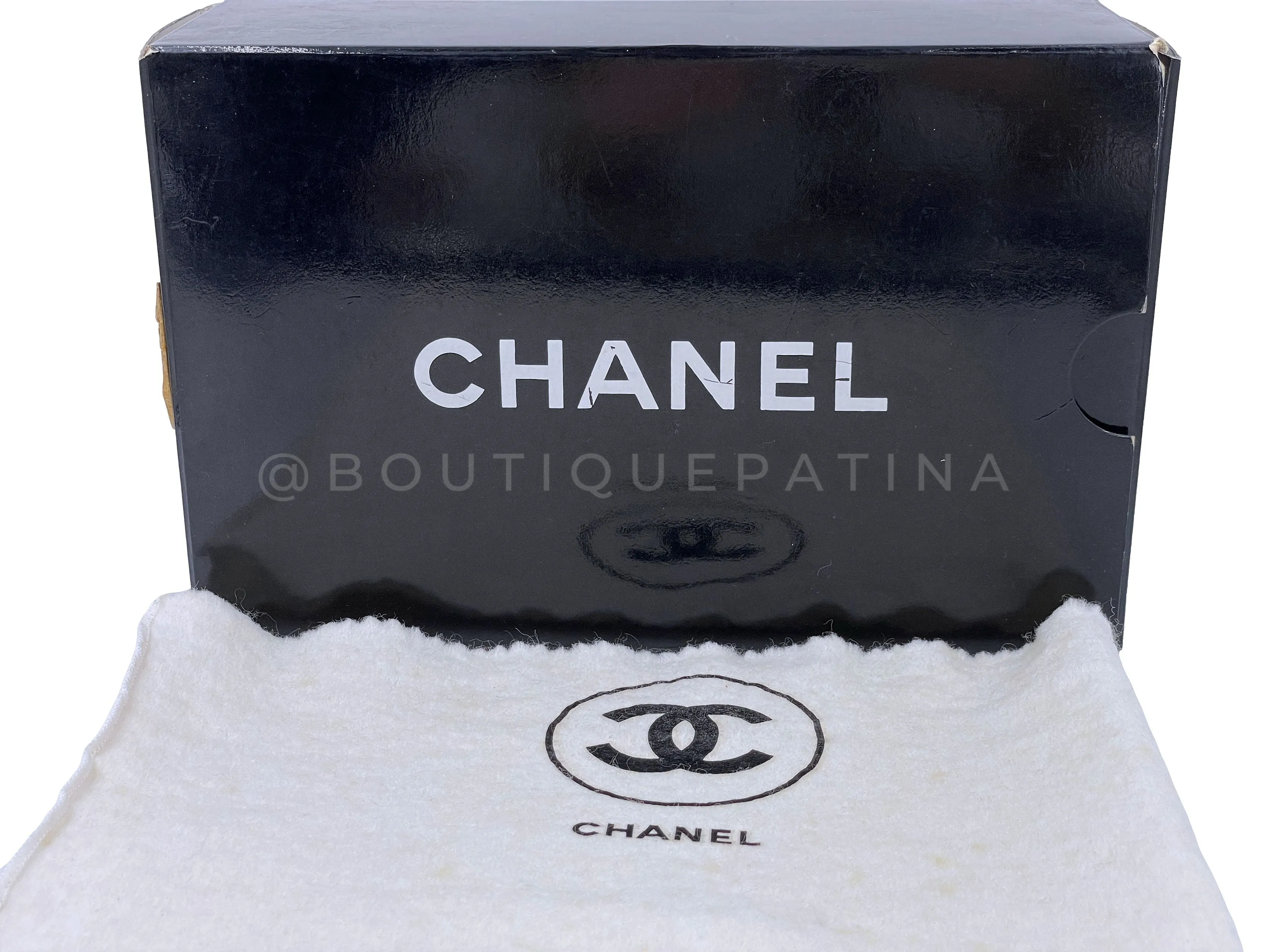 Chanel 1989 Vintage Black Timeless Quilted Full Flap Bag 24k GHW