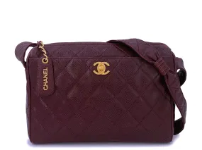 Chanel 1996 Vintage Classic Camera Case Messenger Bag Red Wine Burgundy Chanel 1996 Vintage Classic Camera Case Messenger Bag Red Wine Burgundy