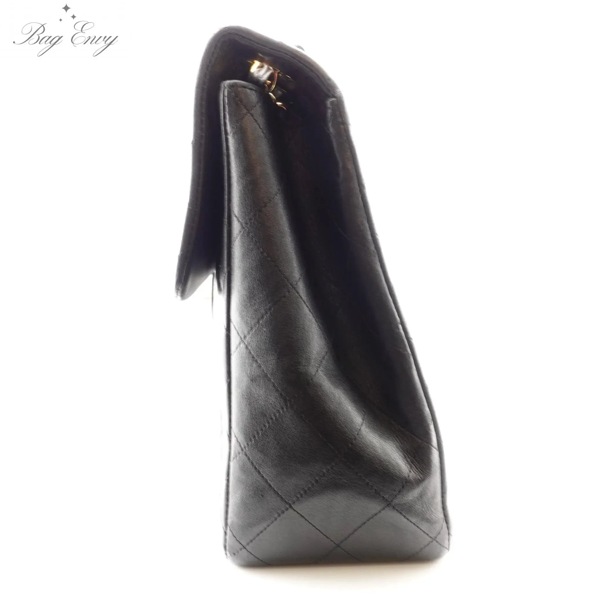 CHANEL Lambskin Jumbo XL Classic Single Flap Bag