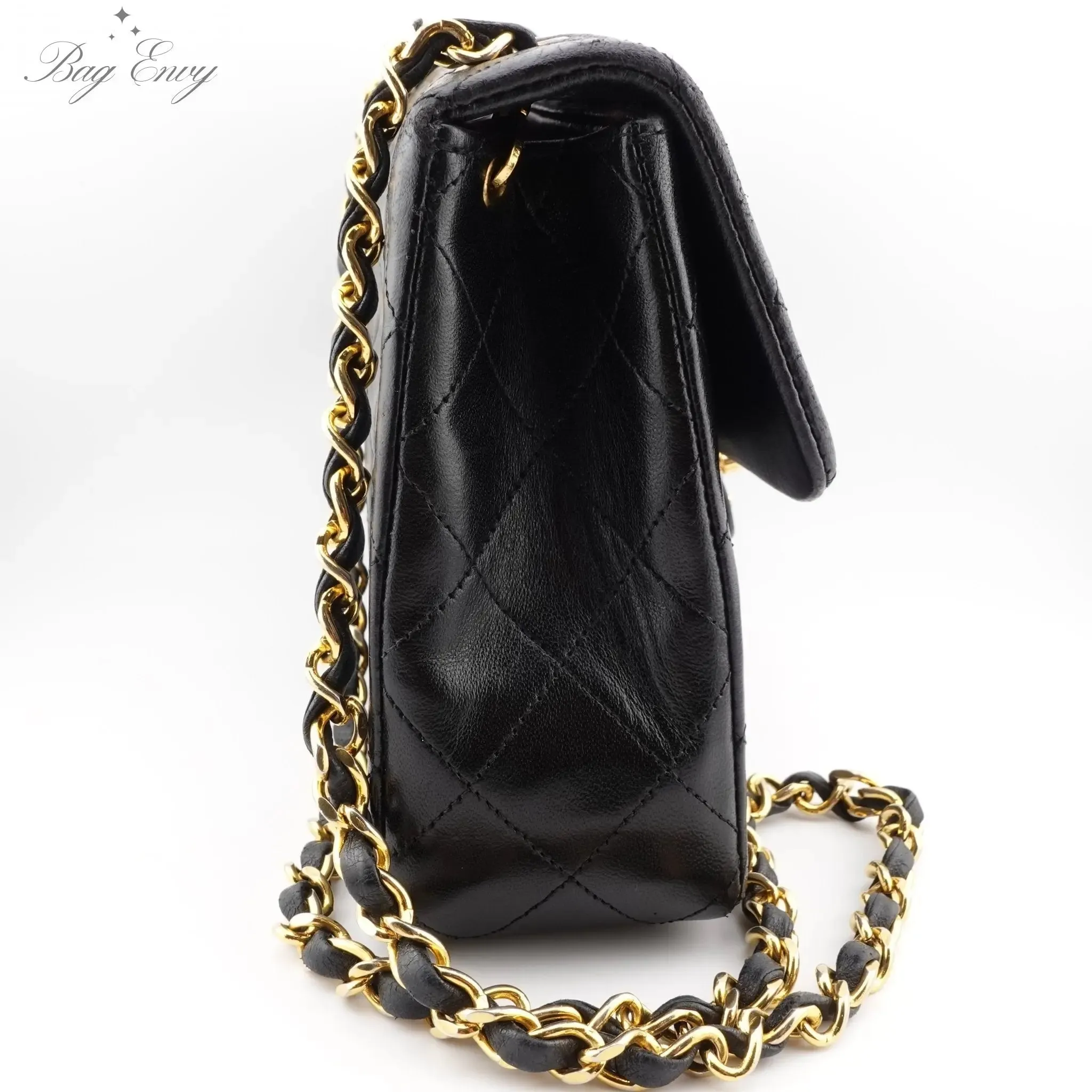 CHANEL Lambskin Small Classic Single Flap Bag