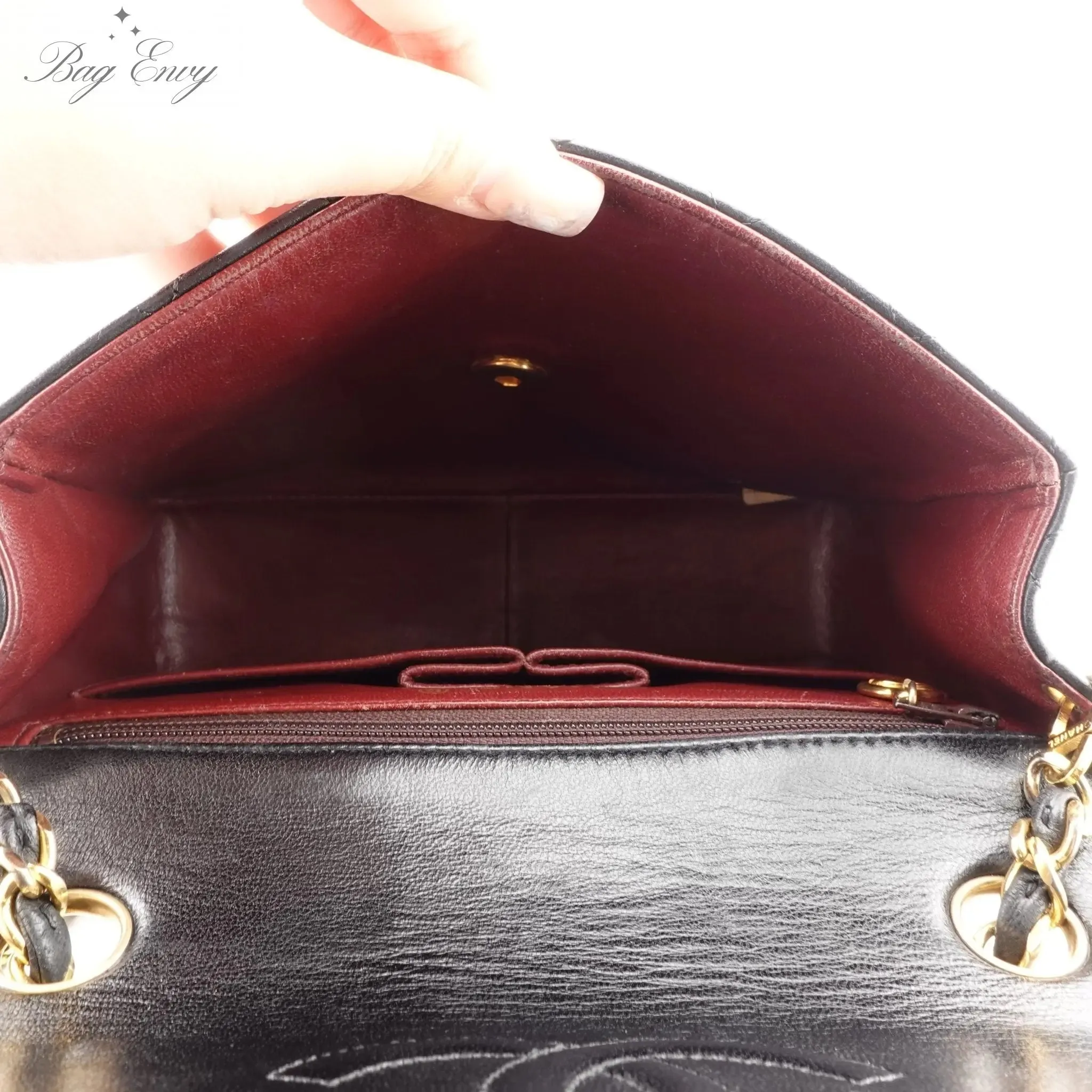 CHANEL Lambskin Small Classic Single Flap Bag