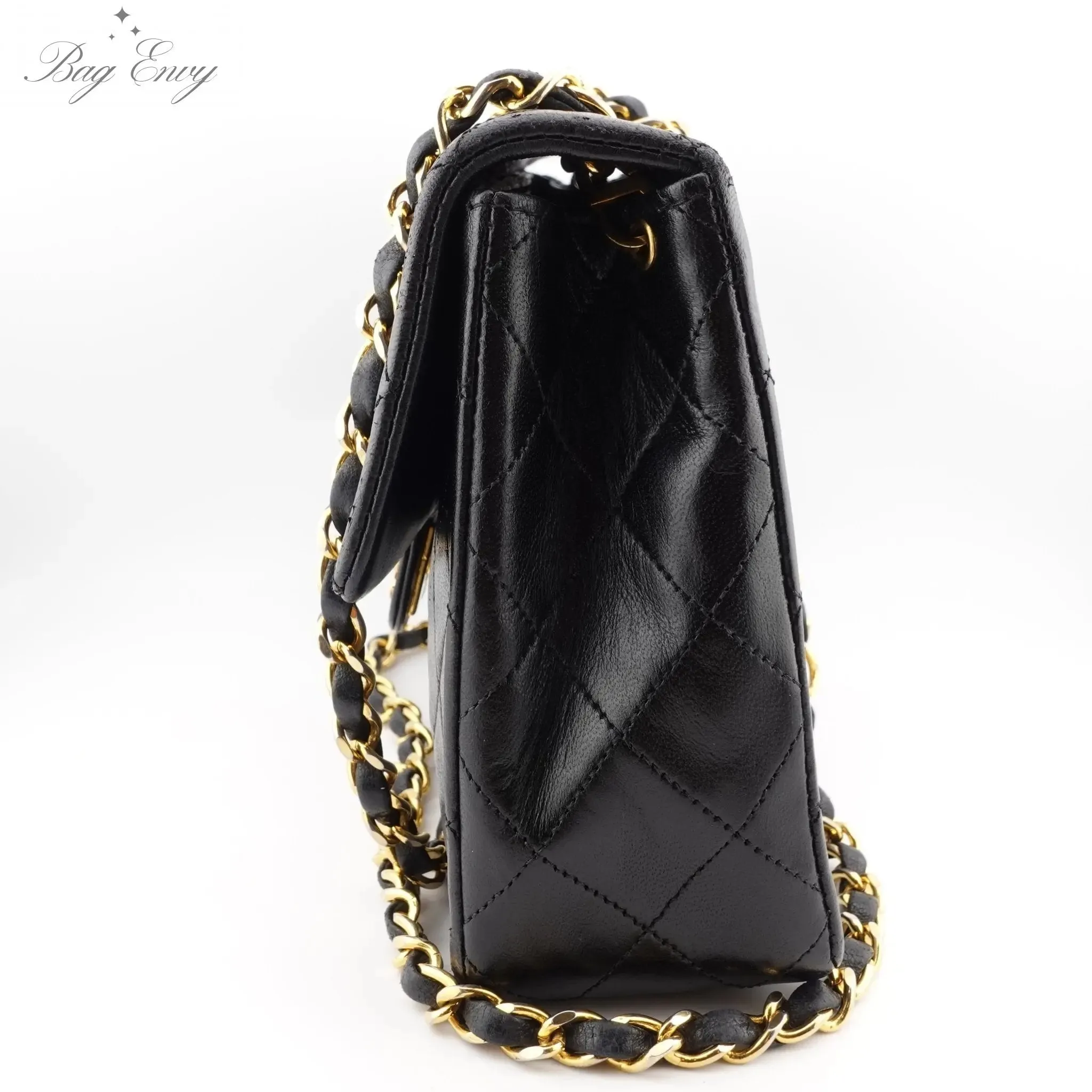 CHANEL Lambskin Small Classic Single Flap Bag