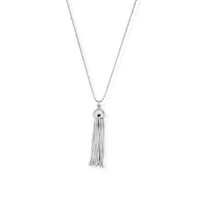 ChloBo Diamond Cut Chain With Cap Tassel Pendant Necklace ChloBo Diamond Cut Chain With Cap Tassel Pendant Necklace