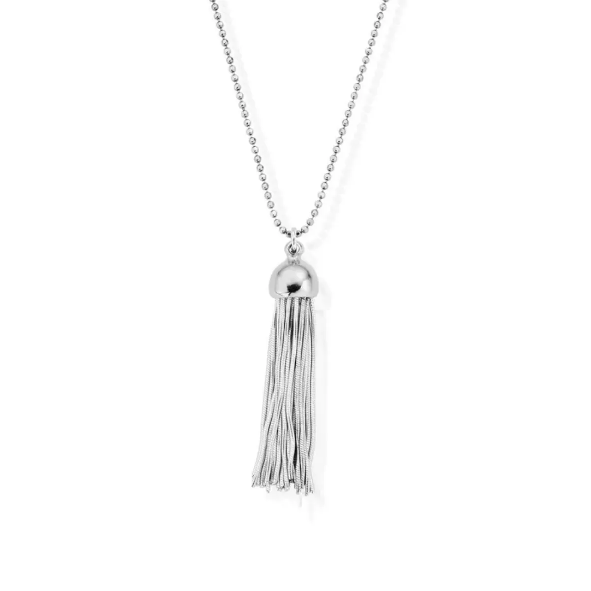 ChloBo Diamond Cut Chain With Cap Tassel Pendant Necklace