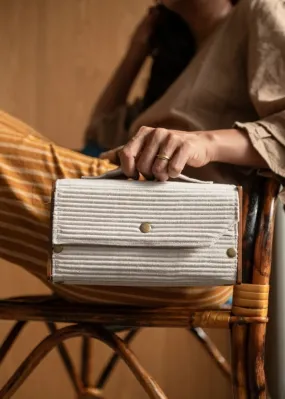 Cocoa & Oat Box Clutch- Changeable Sleeve Cocoa & Oat Box Clutch- Changeable Sleeve
