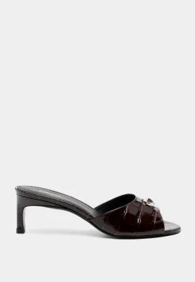 Coperni Croco Low Logo Mule Brown Camel Coperni Croco Low Logo Mule Brown Camel