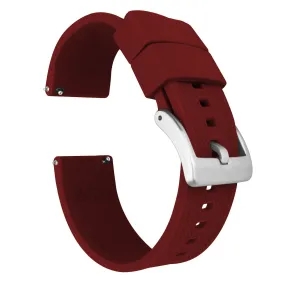 Crimson Red Elite Silicone Watch Band (19mm, 23mm SALE) Crimson Red Elite Silicone Watch Band (19mm, 23mm SALE)