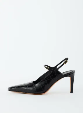 Croc Print Bob Slingback Croc Print Bob Slingback