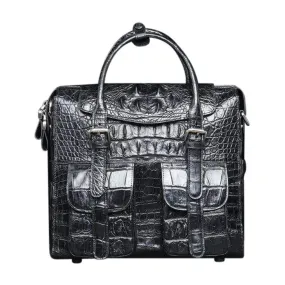 Crocodile Briefcase Shoulder Cross-body  Business Bag for Men  |  Rossieviren Crocodile Briefcase Shoulder Cross-body  Business Bag for Men  |  Rossieviren