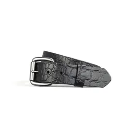 Crocodile Pattern Leather Belt Crocodile Pattern Leather Belt