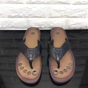 Crocodile Shoes Genuine Crocodile Leather Flip Flop Crocodile Shoes Genuine Crocodile Leather Flip Flop