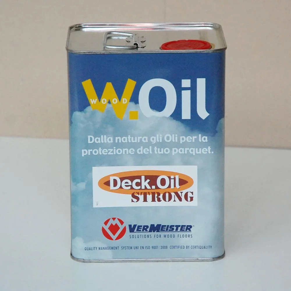 DECK.OIL STRONG Olio protettivo ad alte prestazioni per Parquet esterni Vermeister