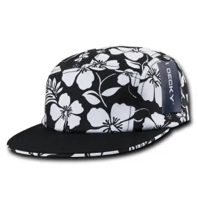 Decky 1070 5-Panel Floral Tropical Racer Racing Jockey Hat Camper Cap Solid Bill Decky 1070 5-Panel Floral Tropical Racer Racing Jockey Hat Camper Cap Solid Bill