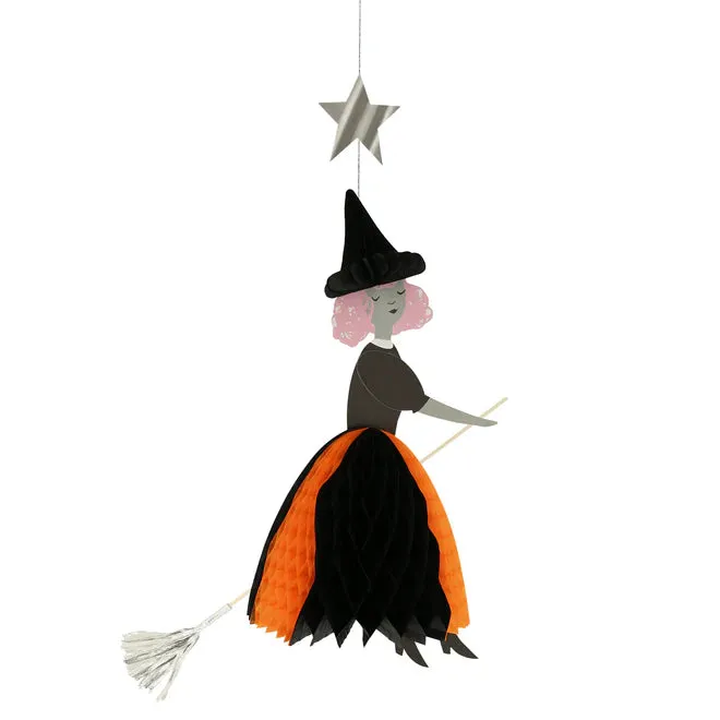 Decorations - Flying Honeycomb Witch