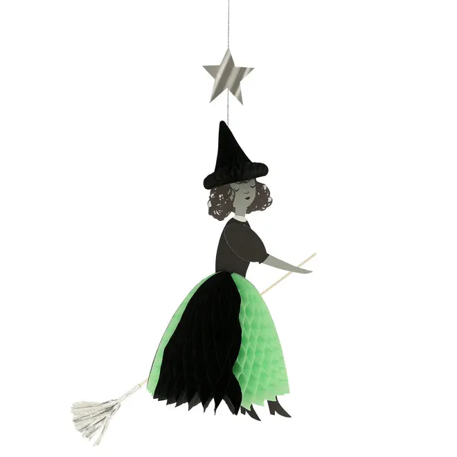 Decorations - Flying Honeycomb Witch