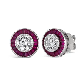 Demi Vintage Diamond Crystalline 2 Carat Stud Earrings Demi Vintage Diamond Crystalline 2 Carat Stud Earrings