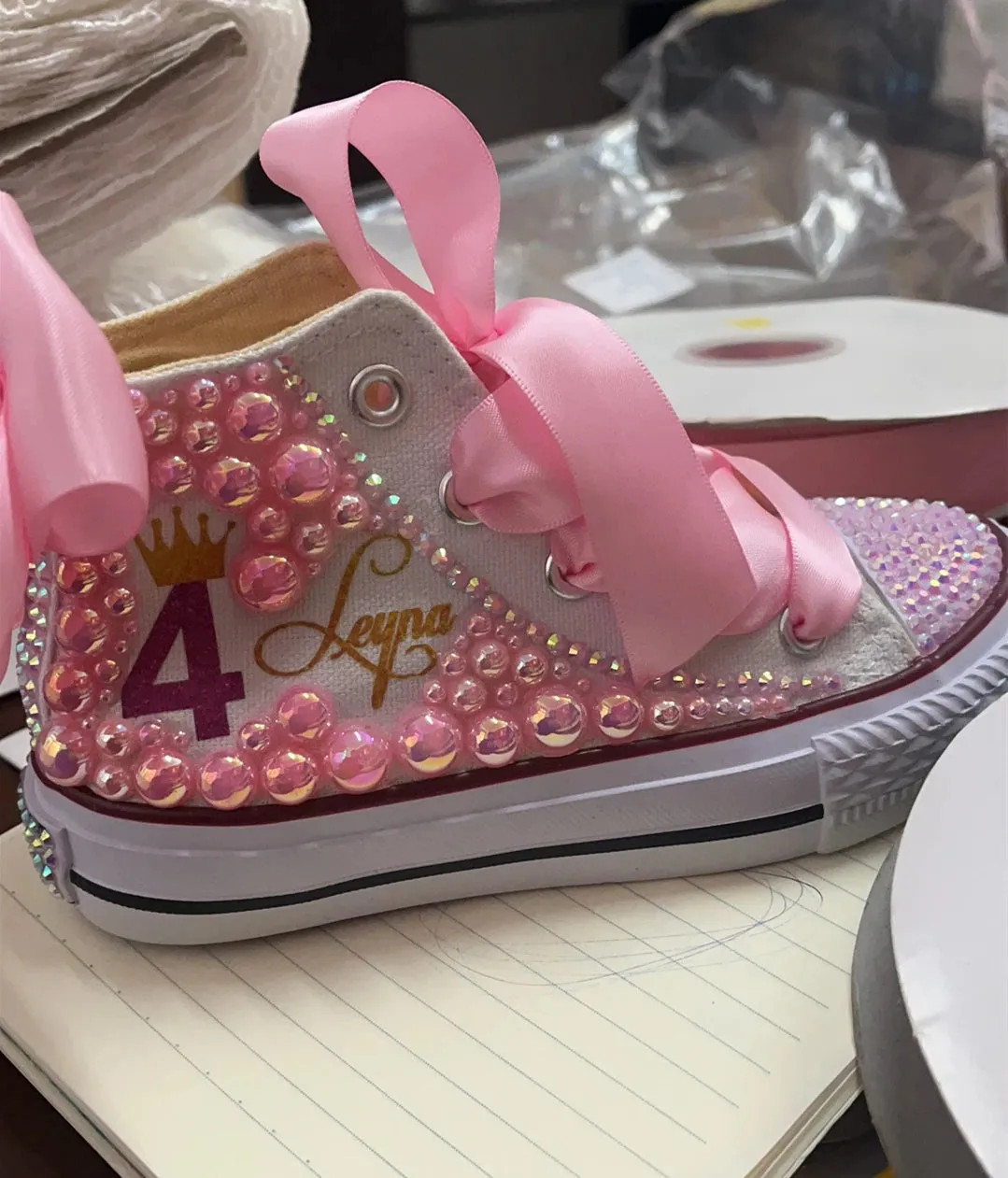 Dollbling  Sparkle Color Change Flipping Sequins High Top Casual Canvas Shoes for Kids Rhinestones Canvas Sneakers