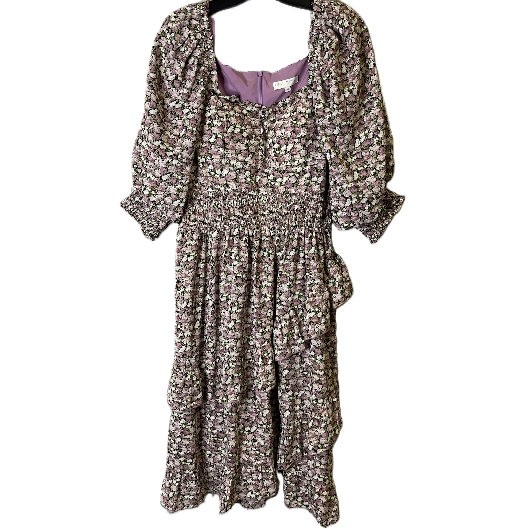 Dress Casual Midi By Ivy City In Purple, Size: M