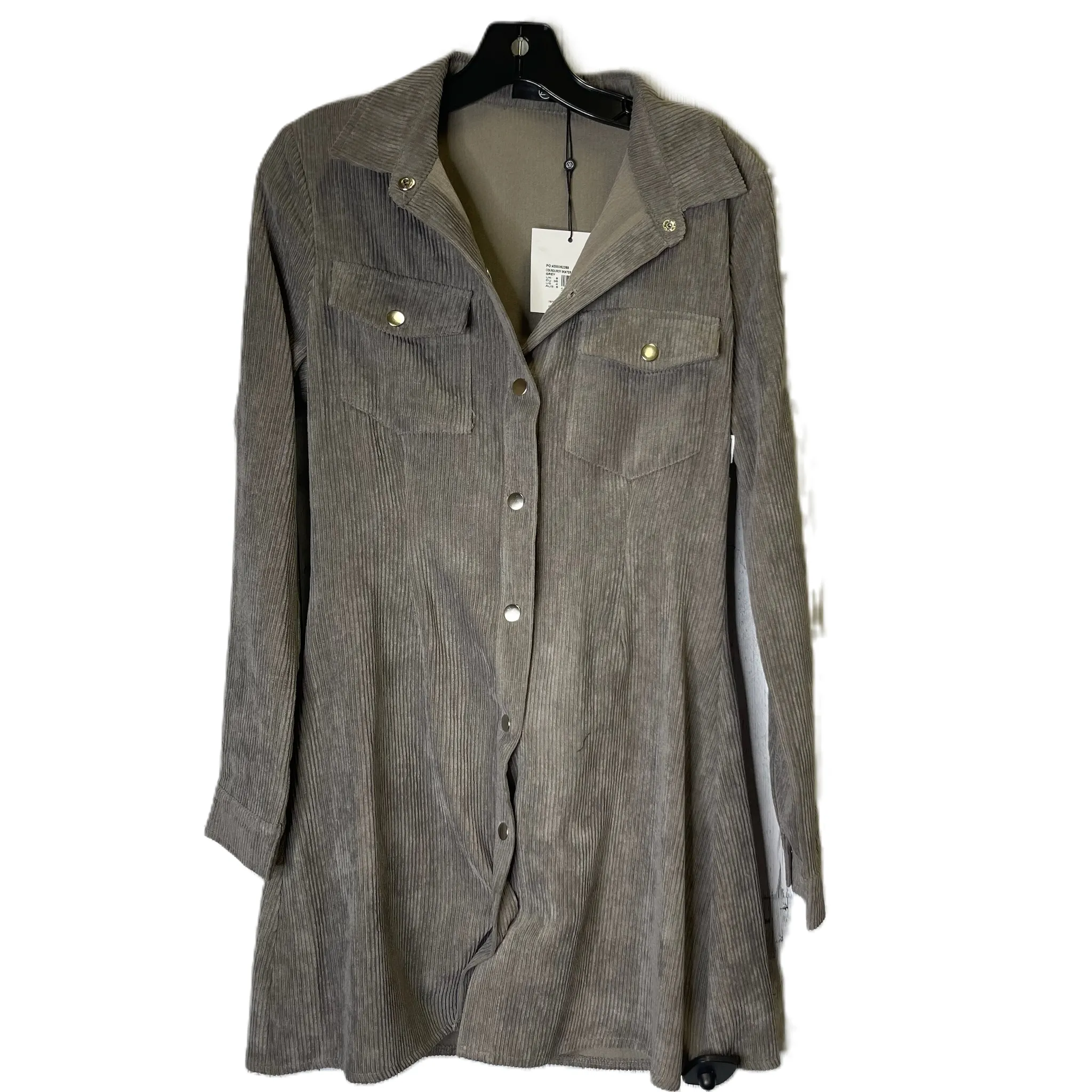 Dress Casual Short By Missguided In Grey, Size: 4