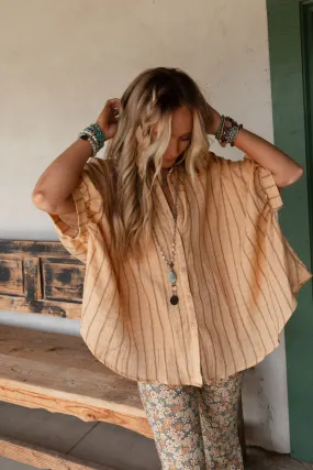 Easy Breeze Striped Top - Melon Easy Breeze Striped Top - Melon
