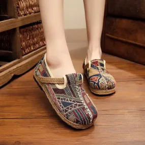 Ethnic Mori Leather Flat Women's Shoes | Gift Shoes Ethnic Mori Leather Flat Women's Shoes | Gift Shoes