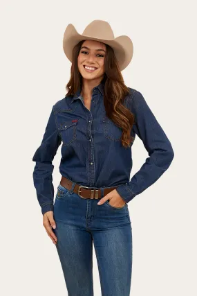 Everleigh Womens Denim Shirt - Classic Blue Everleigh Womens Denim Shirt - Classic Blue