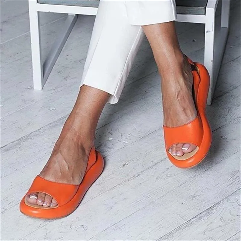 Fish Mouth Slip On Flats