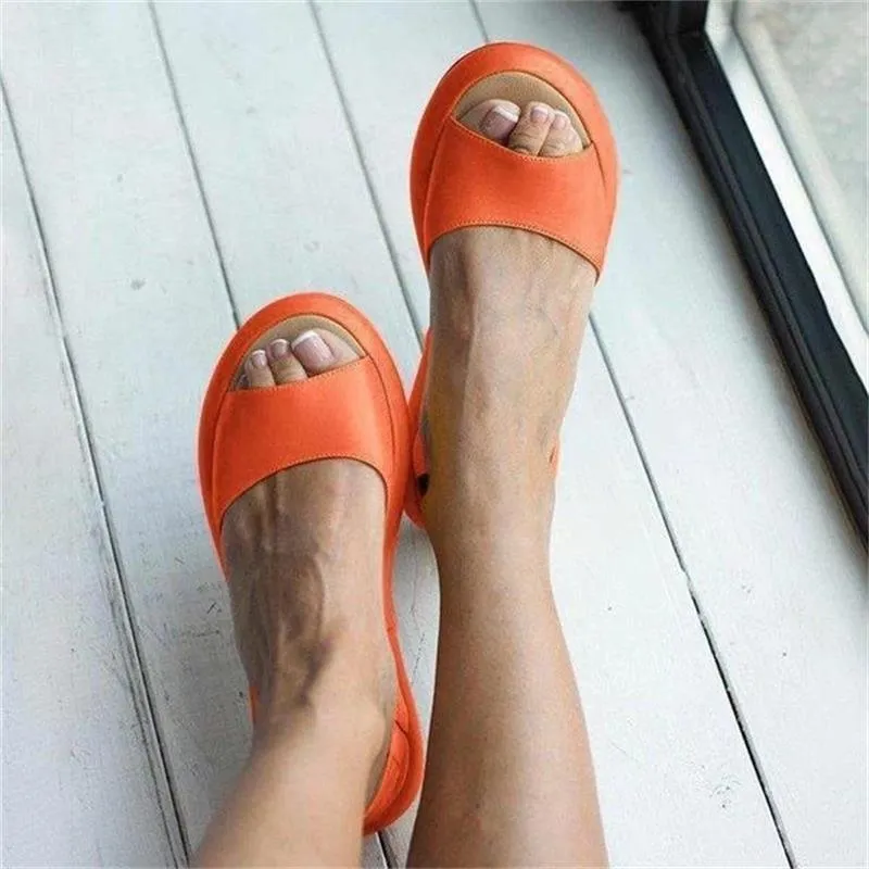 Fish Mouth Slip On Flats