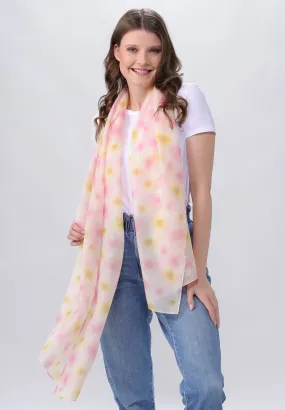 Floral Optic Cotton Silk Wrap Floral Optic Cotton Silk Wrap
