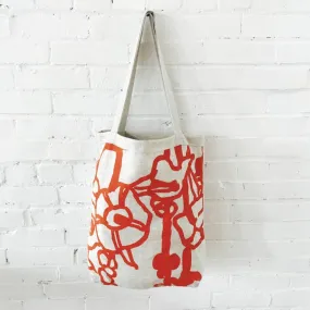 George Tomato Linen Carry All Bag George Tomato Linen Carry All Bag
