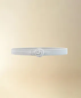 GFJ Golf Women's Classic Croco Belt Strap - White GFJ Golf Women's Classic Croco Belt Strap - White