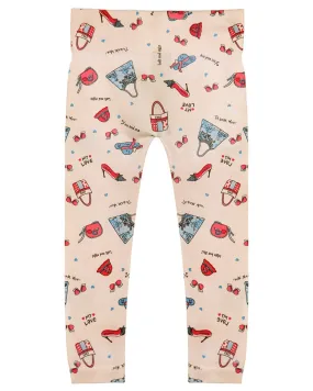 Girls' Shopaholic Comfort Stretch Leggings Girls' Shopaholic Comfort Stretch Leggings