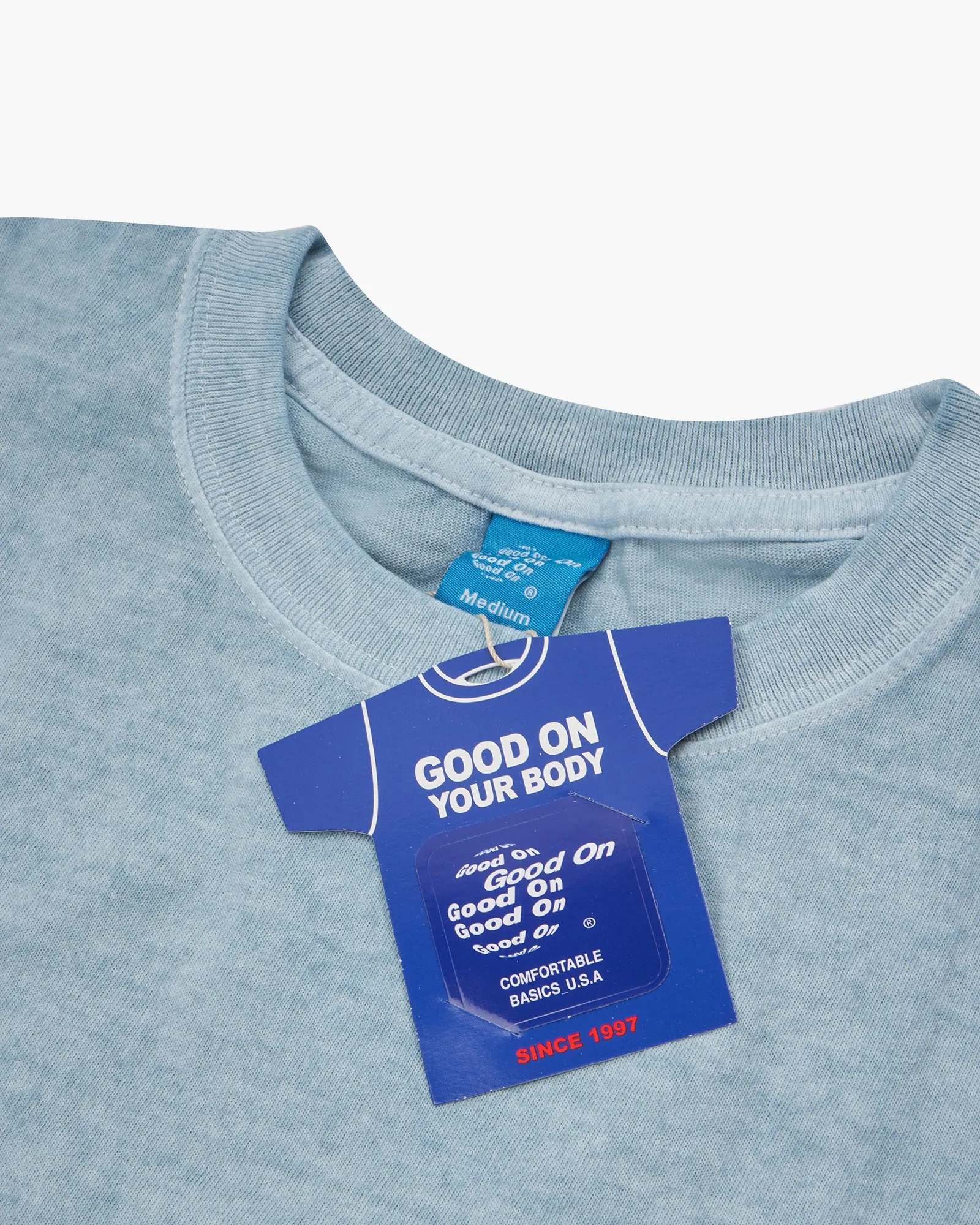 Good On S/S Crew Tee - Pigment Dyed Soda