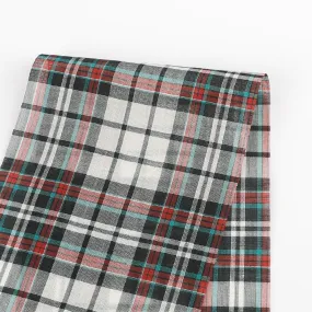 Graphic Plaid Cotton / Poly Voile - Black Mix Graphic Plaid Cotton / Poly Voile - Black Mix