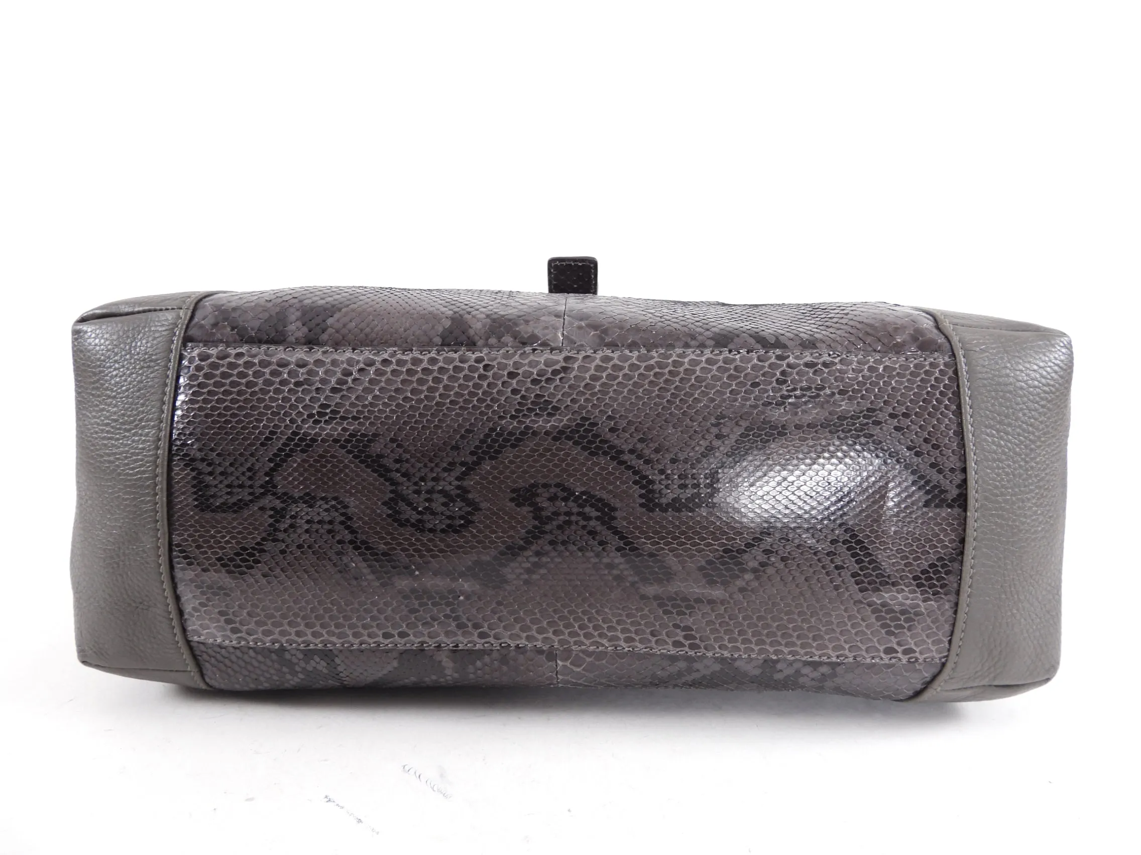 Gucci Grey Greenwich Python Hobo Bag