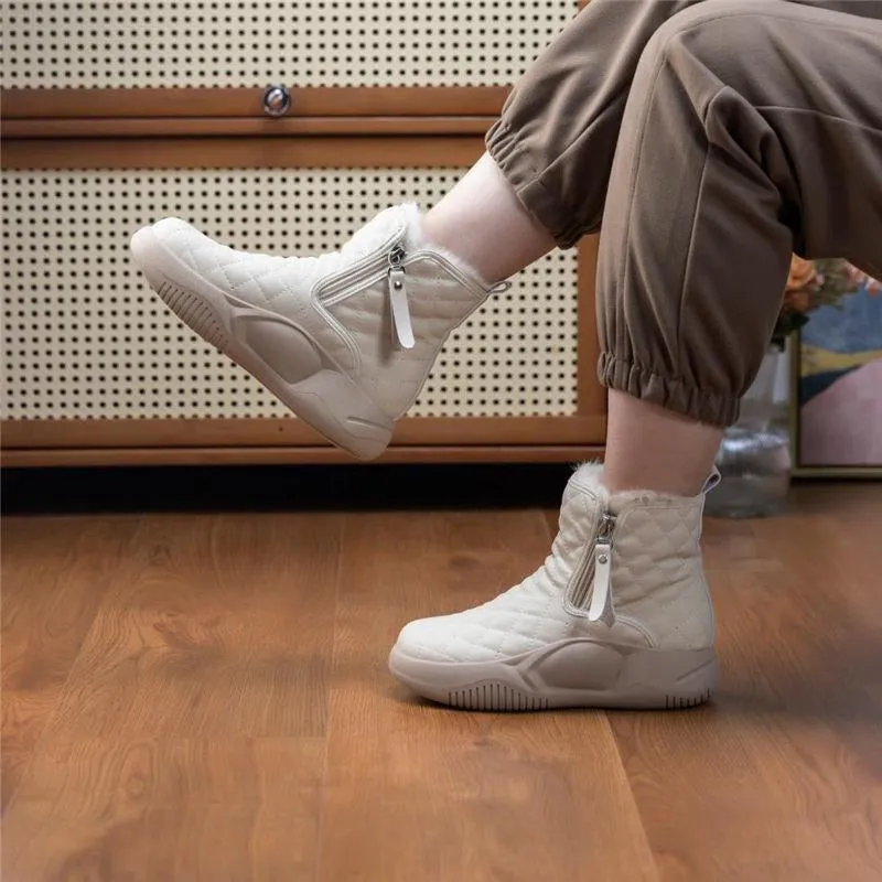 High Top Thick Sole Waterproof Boots