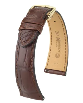HIRSCH LONDON Genuine Louisiana Matte Alligator Watch Bracelet  043 07 HIRSCH LONDON Genuine Louisiana Matte Alligator Watch Bracelet  043 07