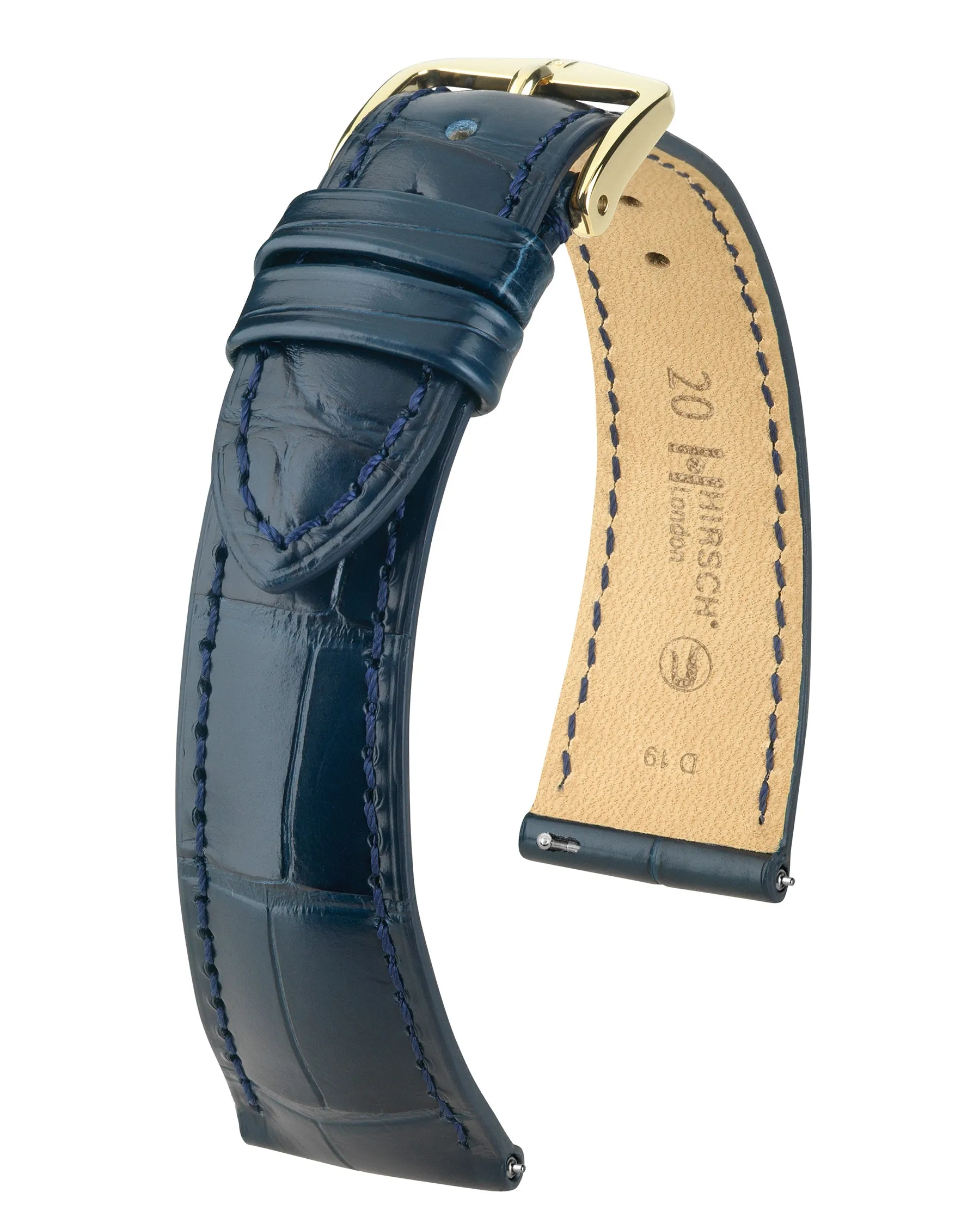 HIRSCH LONDON Genuine Louisiana Matte Alligator Watch Bracelet  043 07