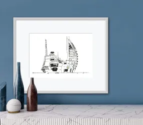 HMS Prince of Wales & Spinnaker Tower - INDIGO ZULU INK HMS Prince of Wales & Spinnaker Tower - INDIGO ZULU INK