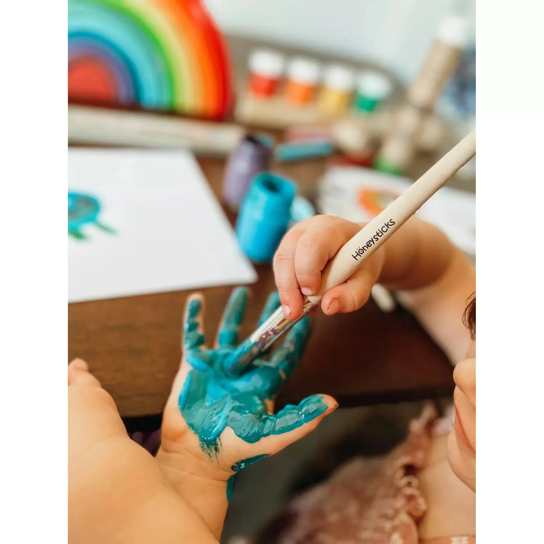 Honeysticks Jumbo Paint Brush Set | Kids Art Supplies